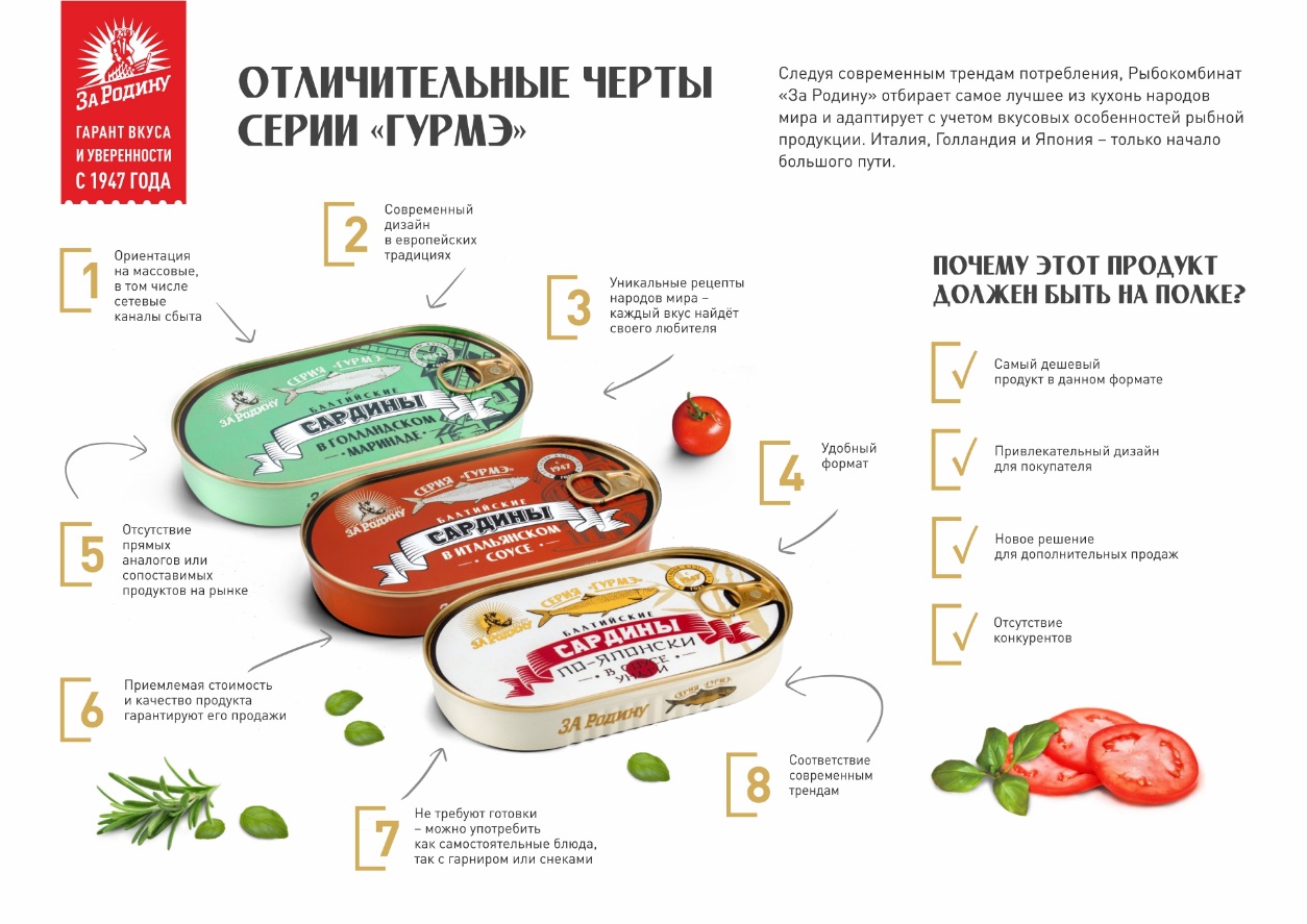 Отличительные черты серии «Гурмэ»